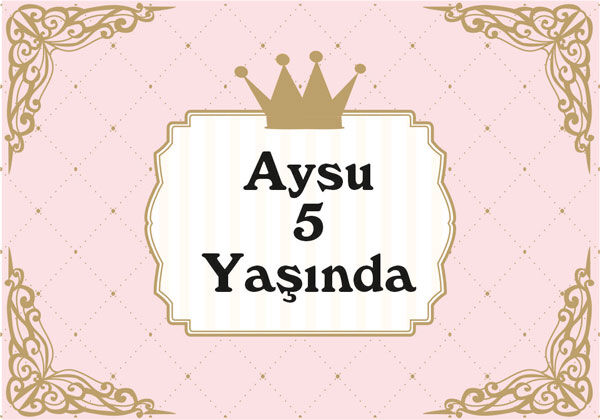 Prenses Doğum Günü Magnet 6 Adet