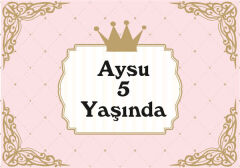 Prenses Doğum Günü Magnet 6 Adet