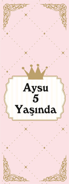 Prenses Doğum Günü Kitap Ayracı 6 Adet
