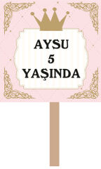Prenses Doğum Günü El Pankartı 1