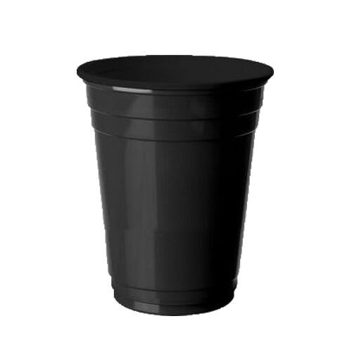 Siyah Büyük Plastik Bardak 8 Adet
