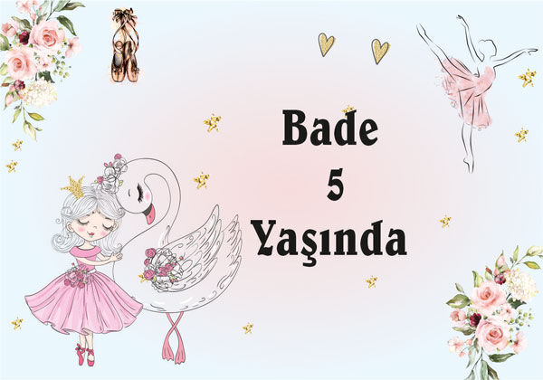 Balerin Doğum Günü Magnet 6 Adet