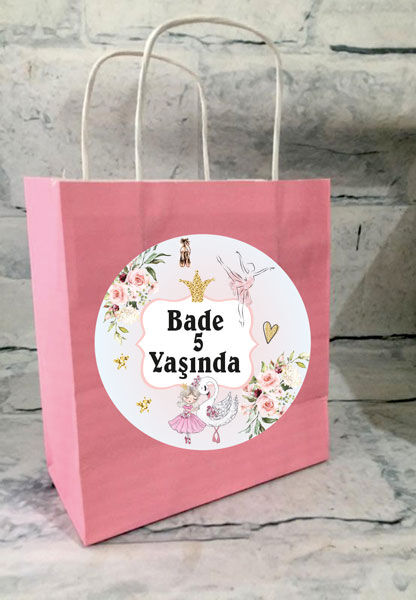 Balerin Doğum Günü Hediyelik Çanta 6 Adet