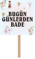 Balerin Doğum Günü El Pankartı 1