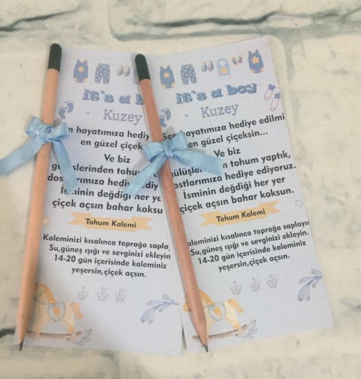 İt is Boy Temalı Kişiye Özel Tohum Kalemi 6 Adet