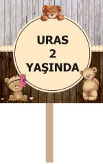 Ayıcık Doğum Günü El Pankartı 1