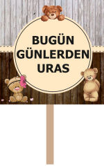 Ayıcık Doğum Günü El Pankartı 2