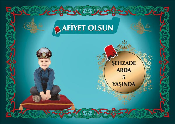 Şehzade Temalı Kişiye Özel Amerikan Servisi 6 Adet
