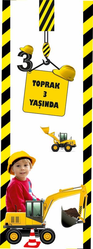 İnşaat Temalı Kişiye Özel Kitap Ayracı 6 Adet