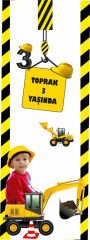 İnşaat Temalı Kişiye Özel Kitap Ayracı 6 Adet