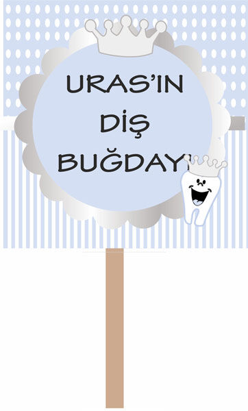 Diş Buğdayı Erkek El Pankartı