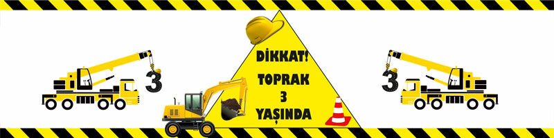 İnşaat Temalı Kişiye Özel Peçete Sargısı 6 Adet