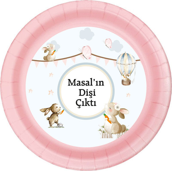 Diş Buğdayı Kız Tabak 8 Adet