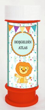 Sevimli Aslan Kişiye Özel Köpük 6 Adet