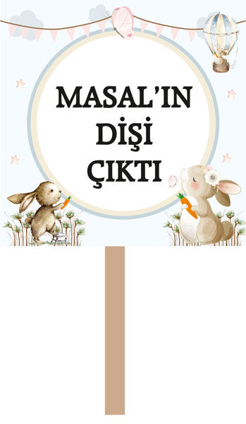 Diş Buğdayı Kız El Pankart