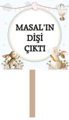 Diş Buğdayı Kız El Pankart