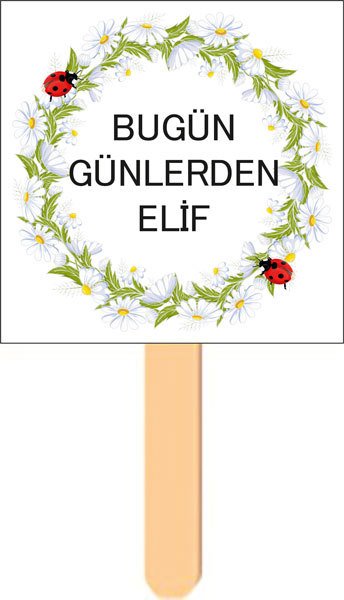Papatya Temalı Konuşma Balonu 1