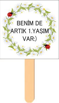 Papatya Temalı Konuşma Balonu 2