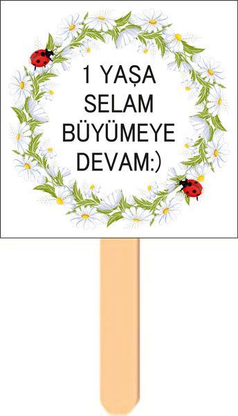Papatya Temalı Konuşma Balonu 3