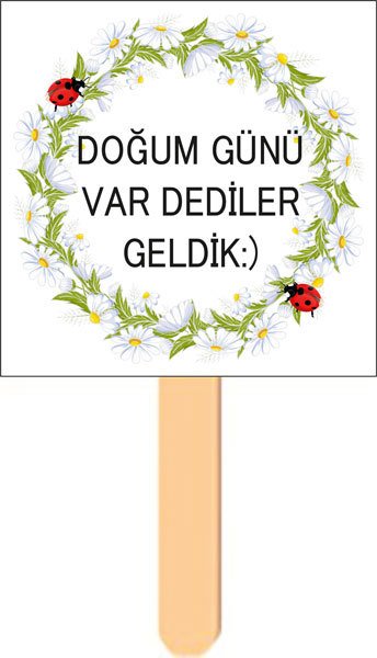 Papatya Temalı Konuşma Balonu 4