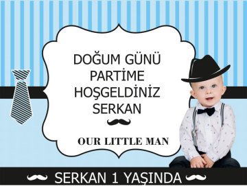 Küçük Adam Temalı Kişiye Özel Afiş