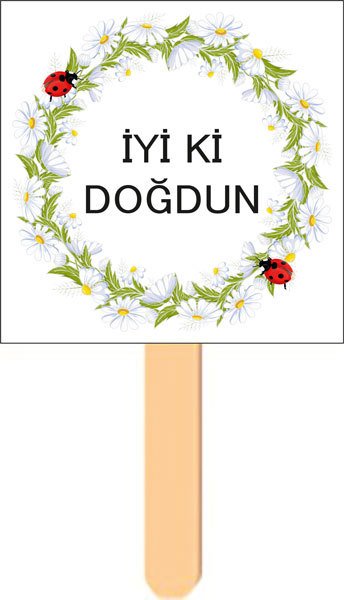 Papatya Temalı Konuşma Balonu 7