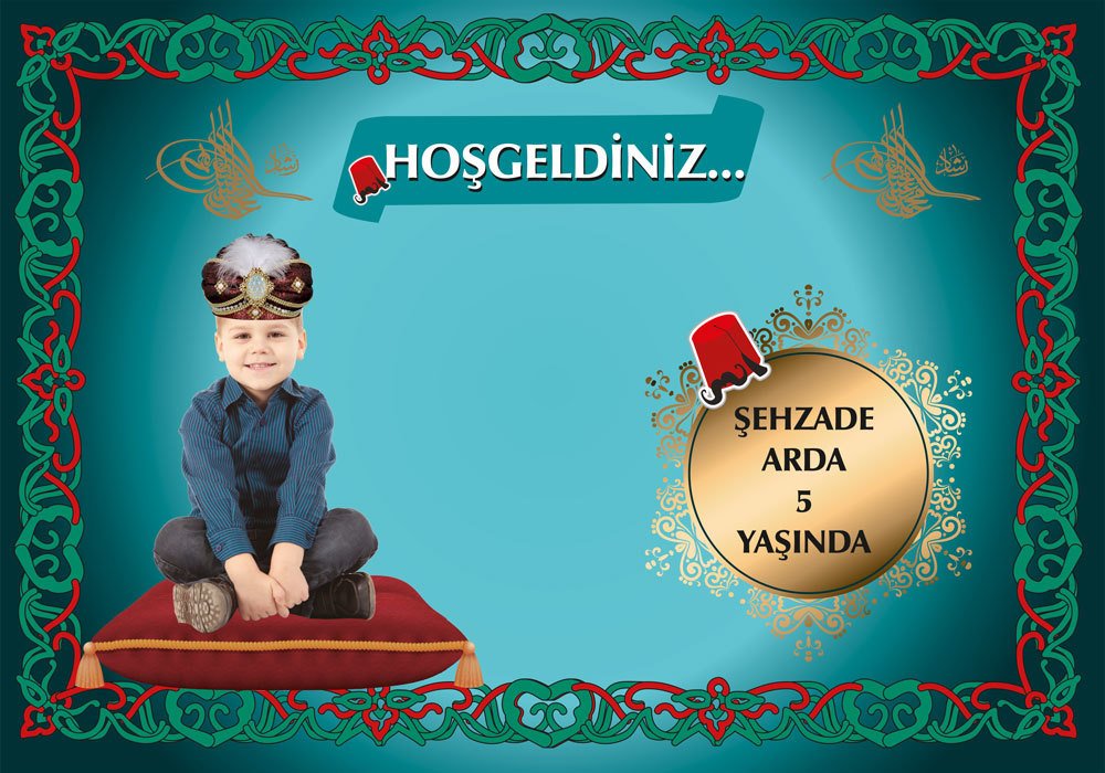 Şehzade Temalı Kişiye Özel Afiş