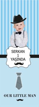 Küçük Adam Temalı Kişiye Özel Kitap Ayracı 6 Adet