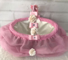 Pembe Tül Detaylı Sepet