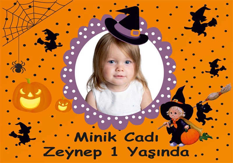 Minik Cadı Kişiye Özel Amerikan Servisi 6 Adet