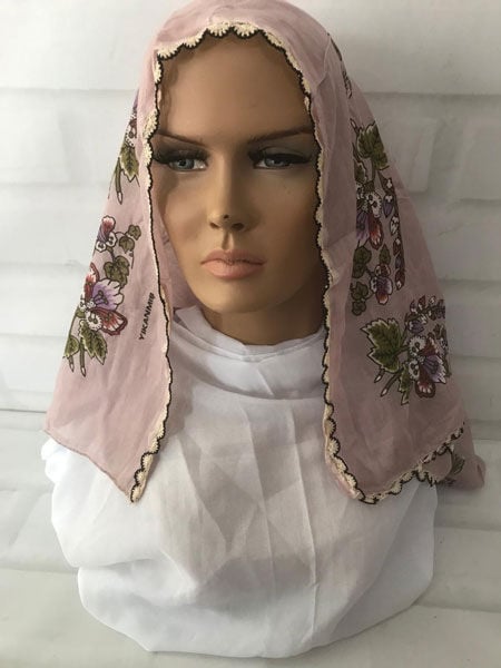 El Yapımı Boncuk Oyalı Tülbent
