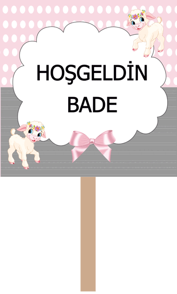 Kuzu Yenidoğan El Pankartı 3