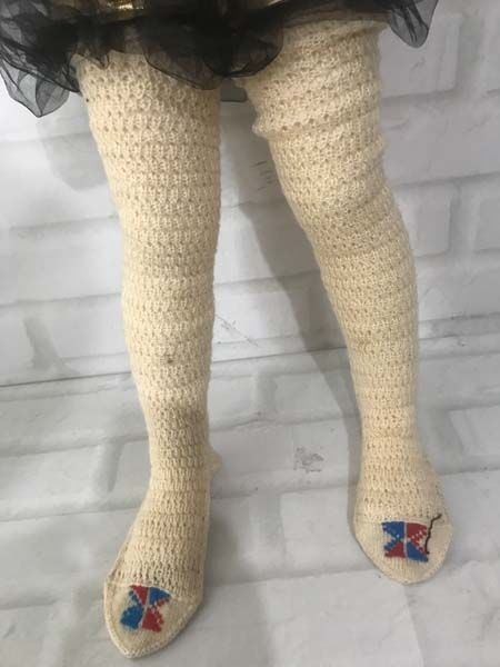 El Yapımı Yün Yetişkin Uzun Çorap