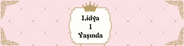 Prenses Temalı Kişiye Özel Peçete Sargısı 6 Adet