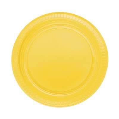 Sarı Plastik Tabak 25 Adet