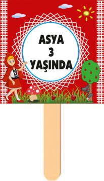 Kırmızı Başlıklı Kız Temalı Konuşma Balonu 9