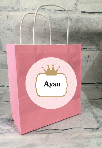 Prenses Yenidoğan Hediyelik Çanta 6 Adet