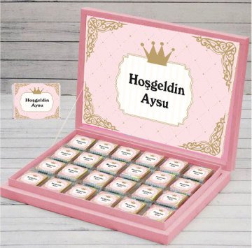 Prenses Temalı Kişiye Özel Çikolata