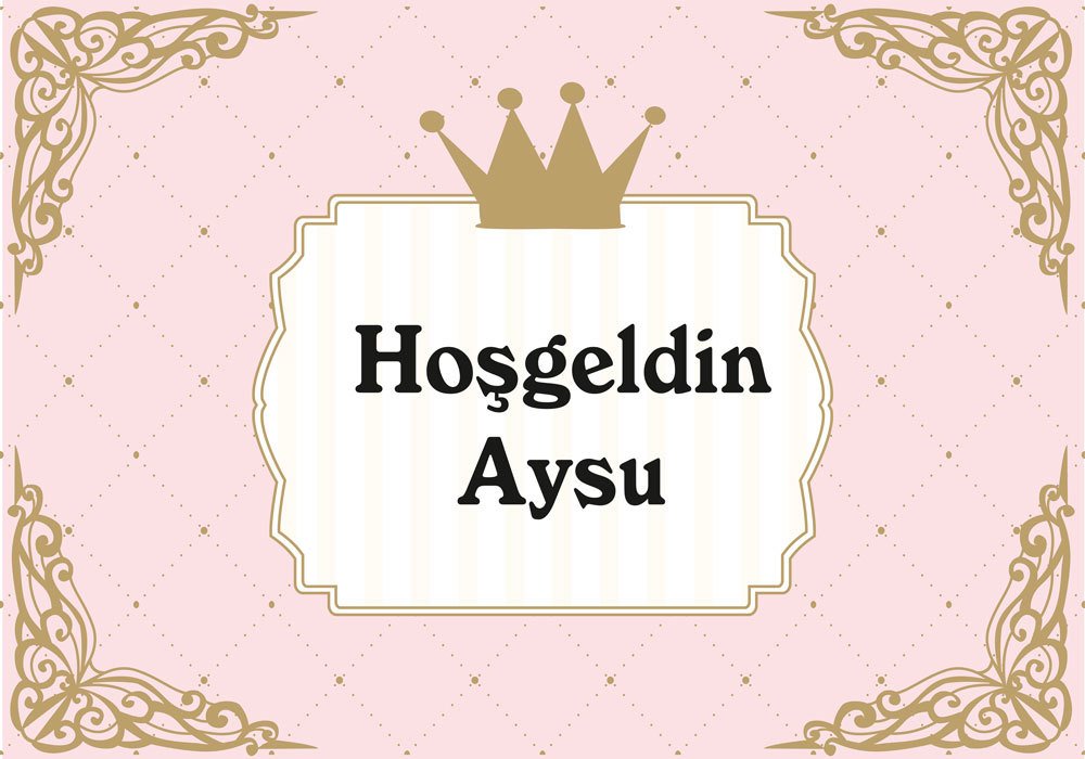 Prenses Temalı Kişiye Özel Afiş