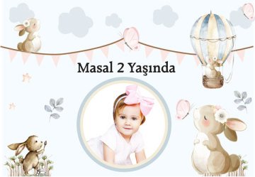 Tavşan Temalı Kişiye Özel Magnet 10 Adet
