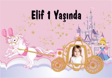 Prenses 2 Temalı Kişiye Özel Magnet 10 Adet