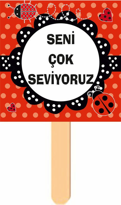 Uğur Böceği 2 Temalı Konuşma Balonu 1