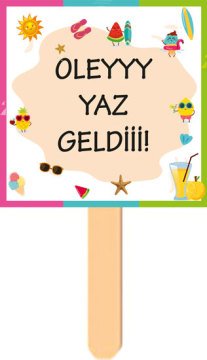 Yaz Temalı Konuşma Balonu 2