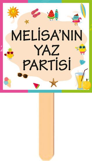 Yaz Temalı Konuşma Balonu 8