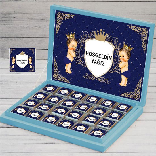 Prens Temalı Kişiye Özel Çikolata