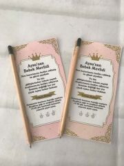 Prenses Bebek Mevlidi Tohum Kalemi 6 Adet