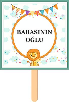 Sevimli Aslan Konuşma Balonu 4