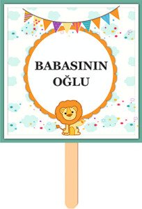 Sevimli Aslan Konuşma Balonu 4