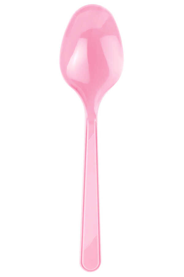 Pembe Plastik Kaşık 25 Adet