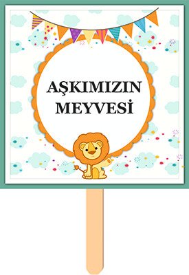 Sevimli Aslan Konuşma Balonu 1